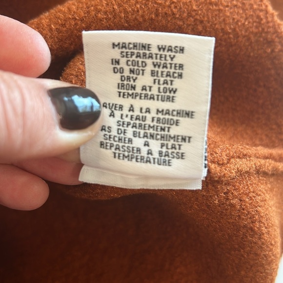 Magaschoni Orange Pea Coat Double-Breasted - large, - Picture 6 of 9